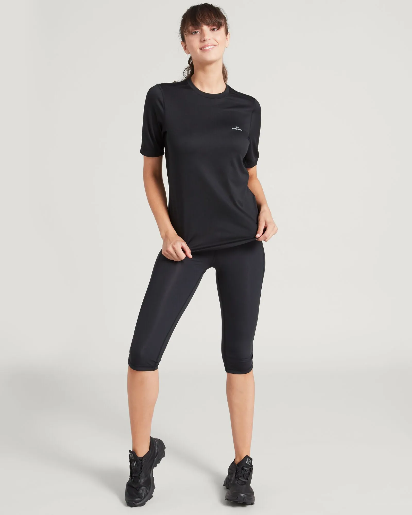 Accion Women's driMOTION Short Sleeve T-shirt - Black