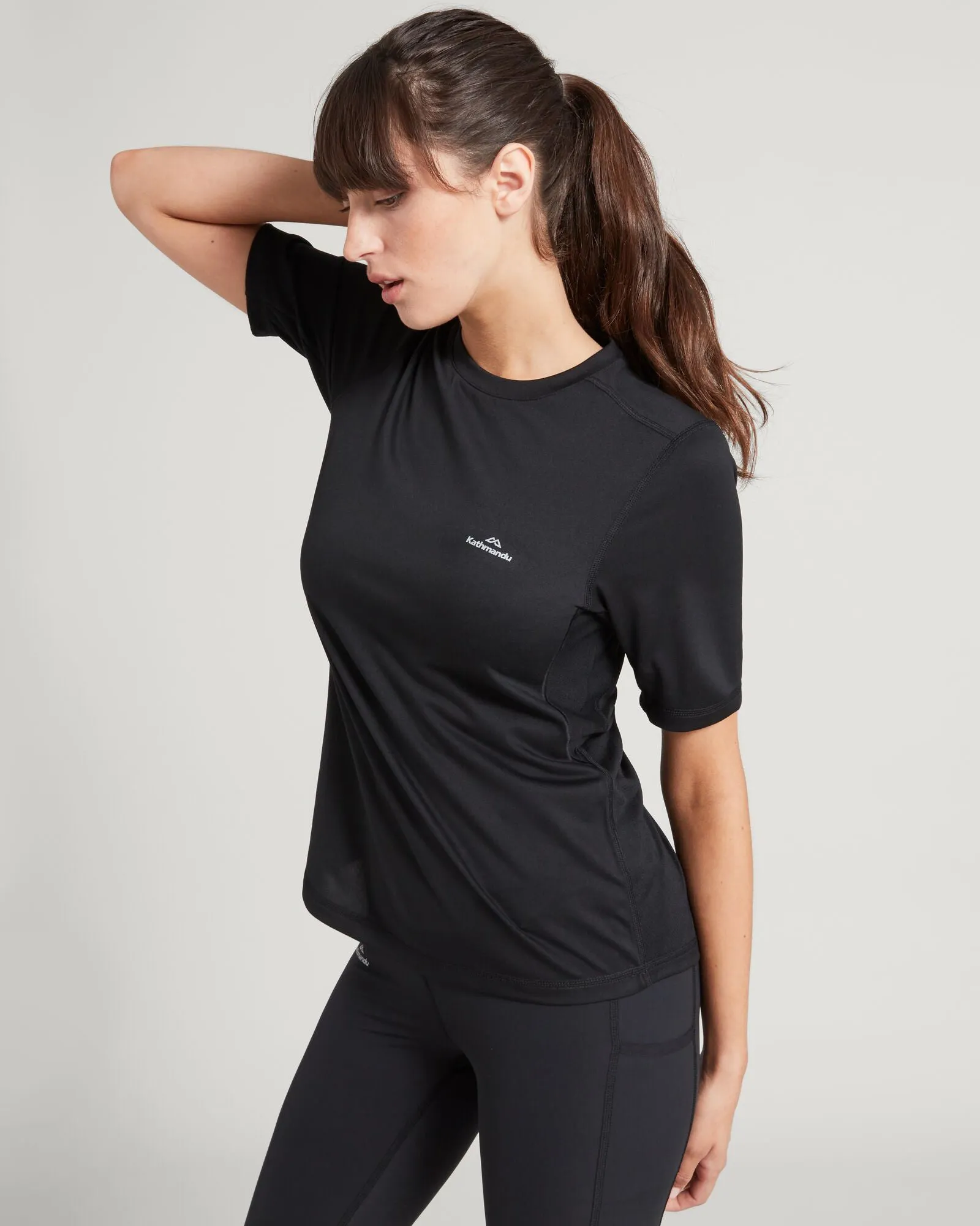 Accion Women's driMOTION Short Sleeve T-shirt - Black