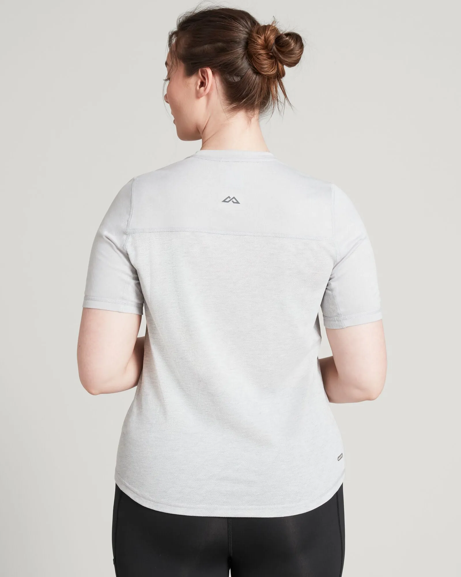 Accion Women's driMOTION Short Sleeve T-shirt - Mid Grey Marle