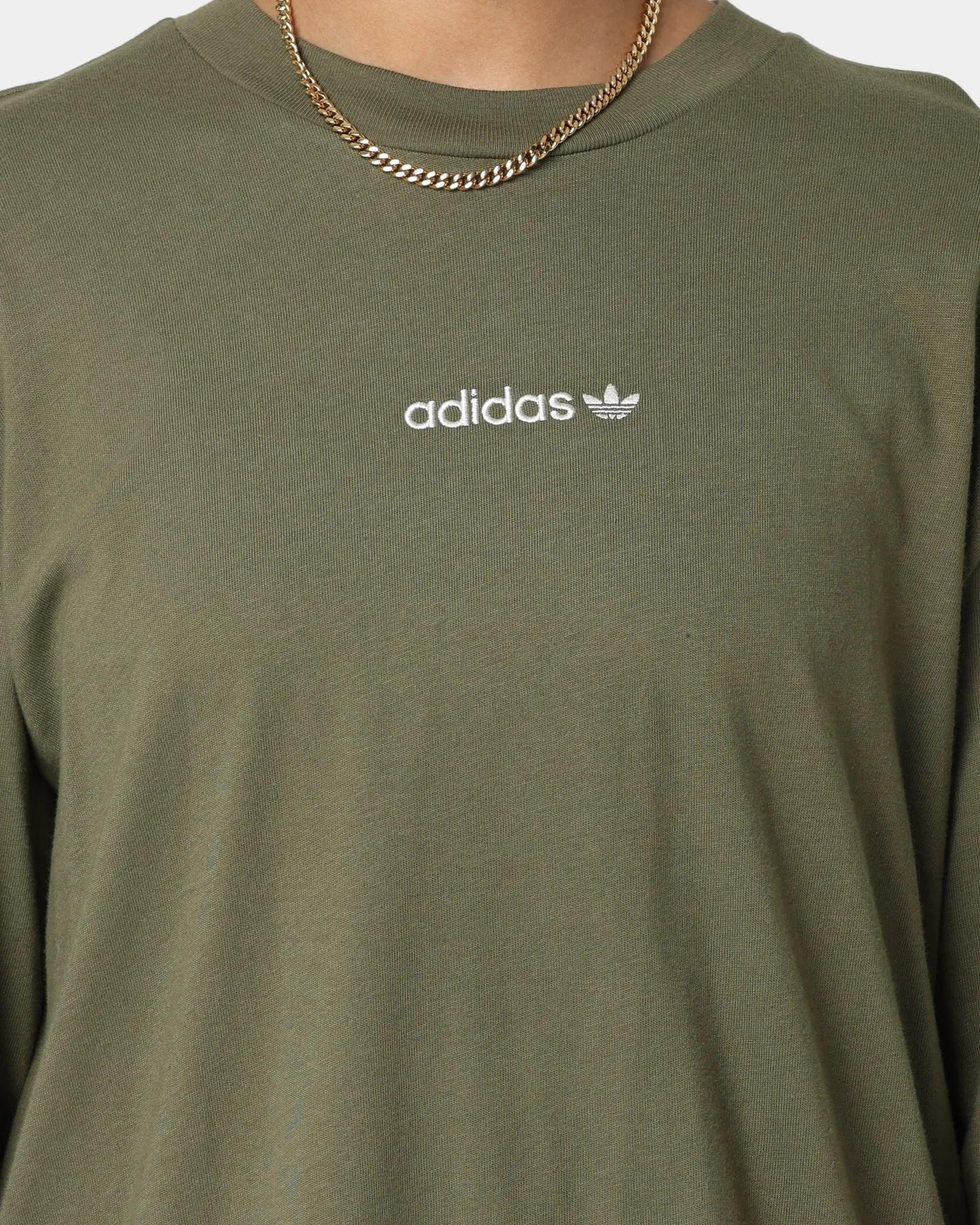 Adidas Long Sleeve Graphic T-Shirt Craft Khaki