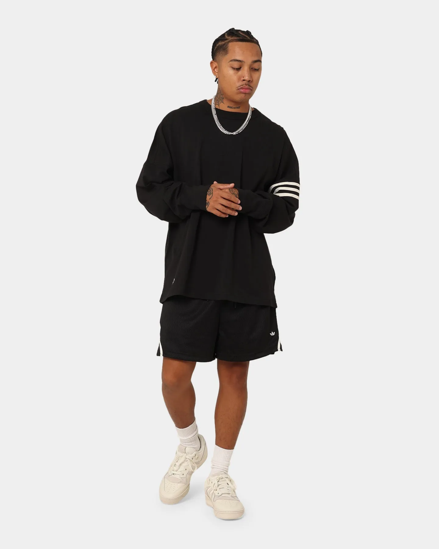 Adidas NeuClassics Long Sleeve T-Shirt Black/Wonder White