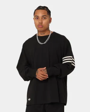 Adidas NeuClassics Long Sleeve T-Shirt Black/Wonder White
