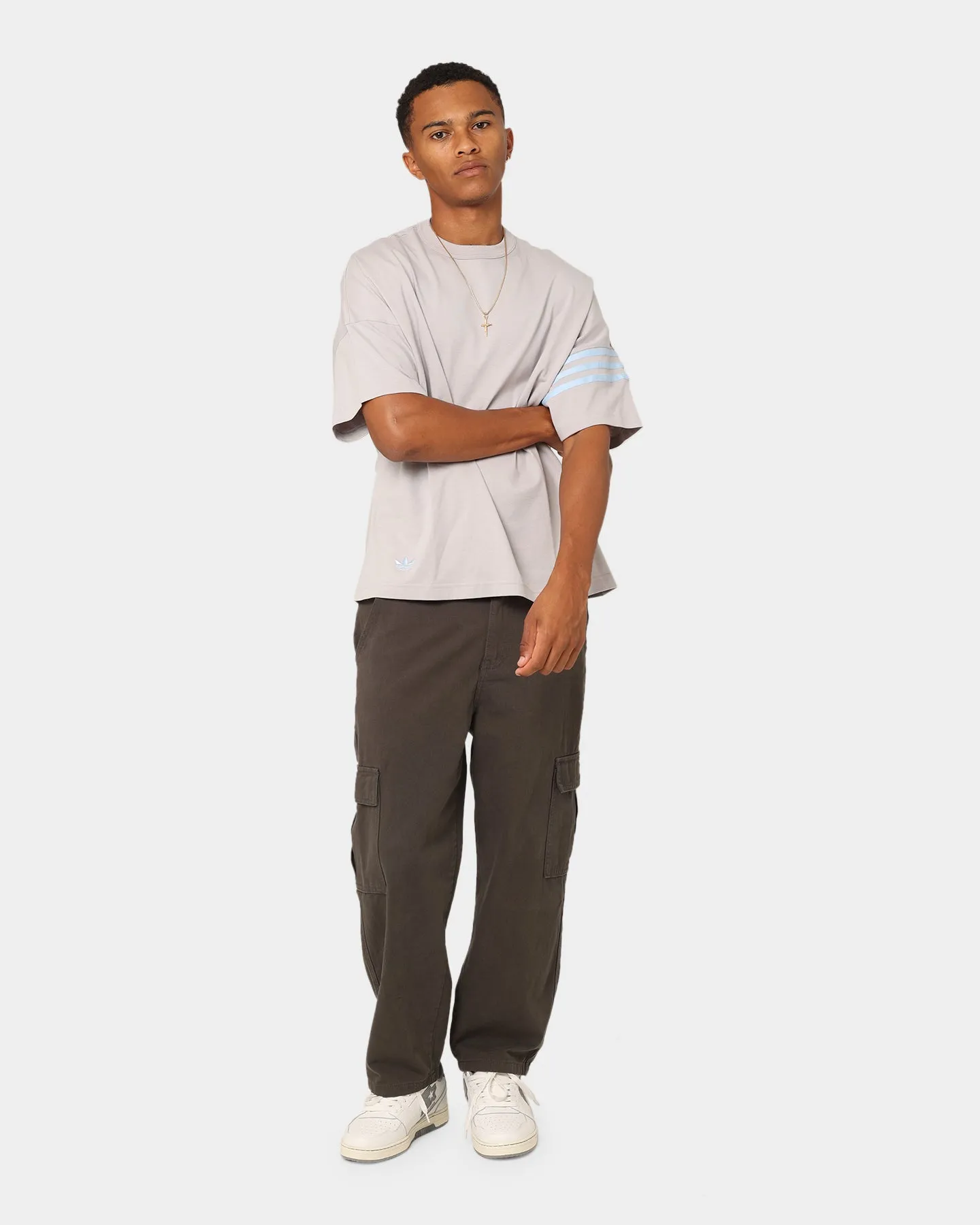 Adidas New C T-Shirt Grey Two