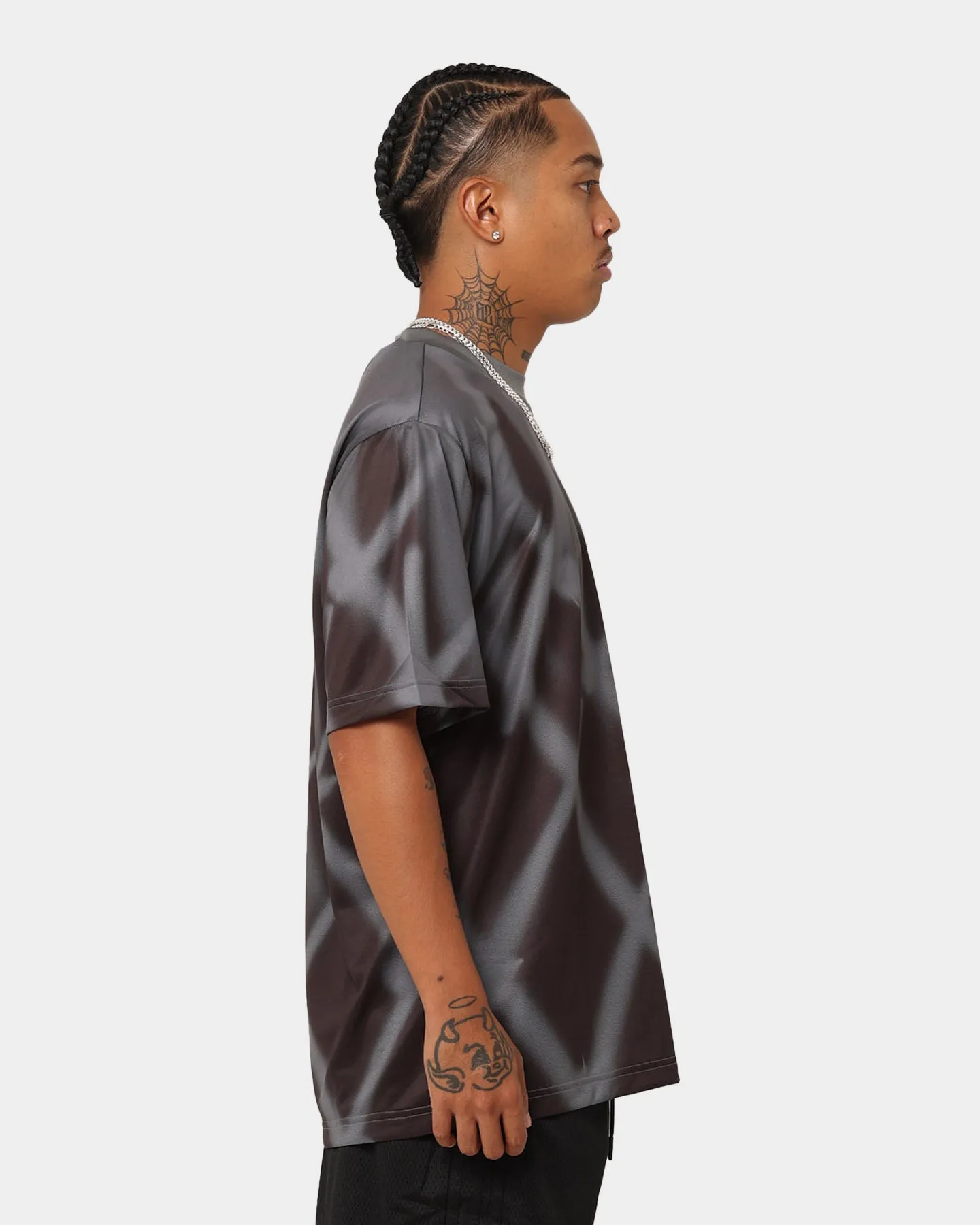Adidas Streetball All Over Print T-Shirt Grey