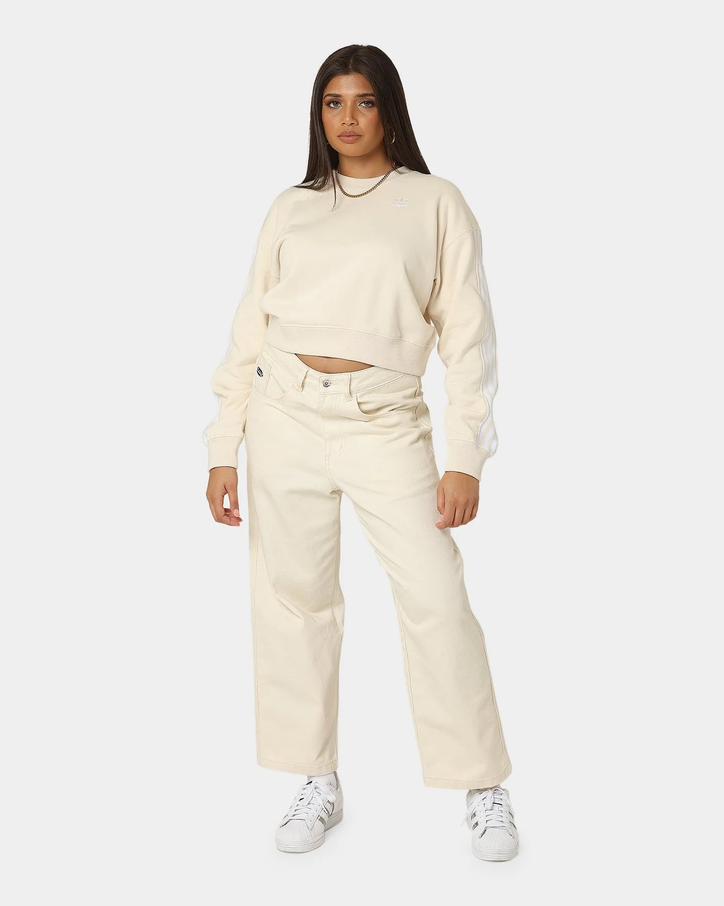 Adidas Women's Adicolor Classic Sweatshirt Wonder White