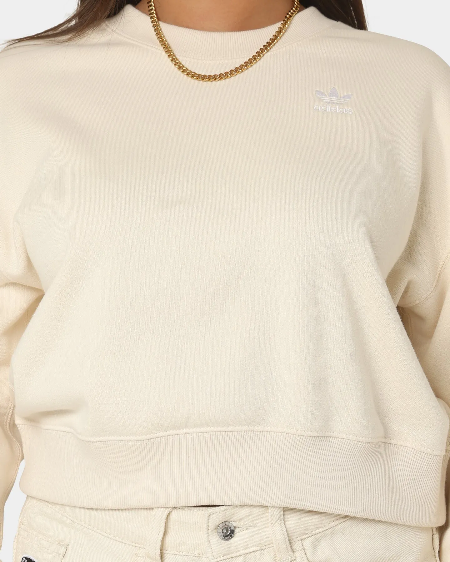 Adidas Women's Adicolor Classic Sweatshirt Wonder White