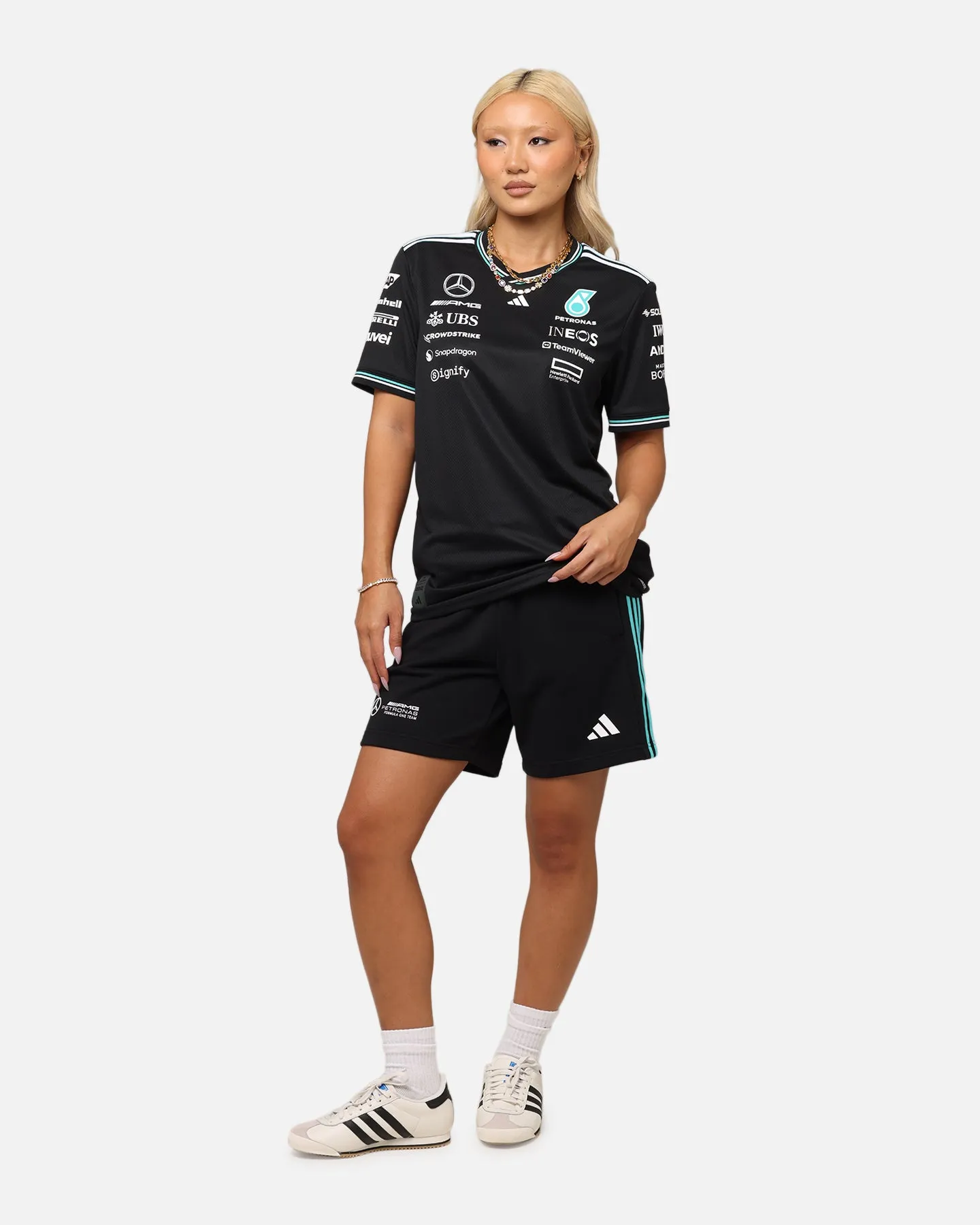 adidas x Mercedes-AMG PETRONAS Formula One F1 2025 Authentic Drive T-Shirt Black