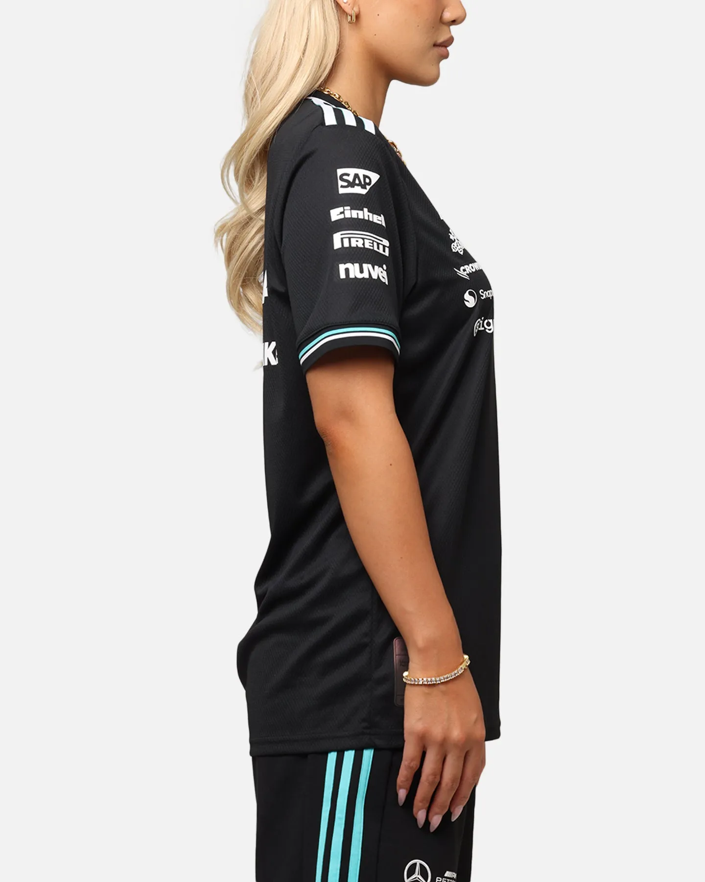 adidas x Mercedes-AMG PETRONAS Formula One F1 2025 Authentic Drive T-Shirt Black