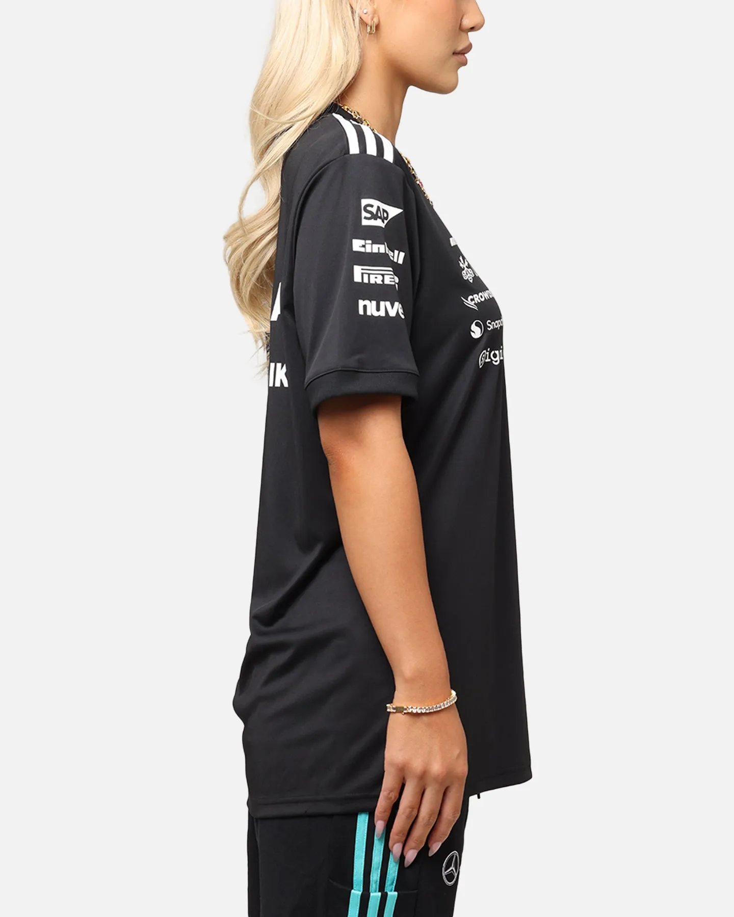 adidas x Mercedes-AMG PETRONAS Formula One F1 2025 Team Driver T-Shirt Black