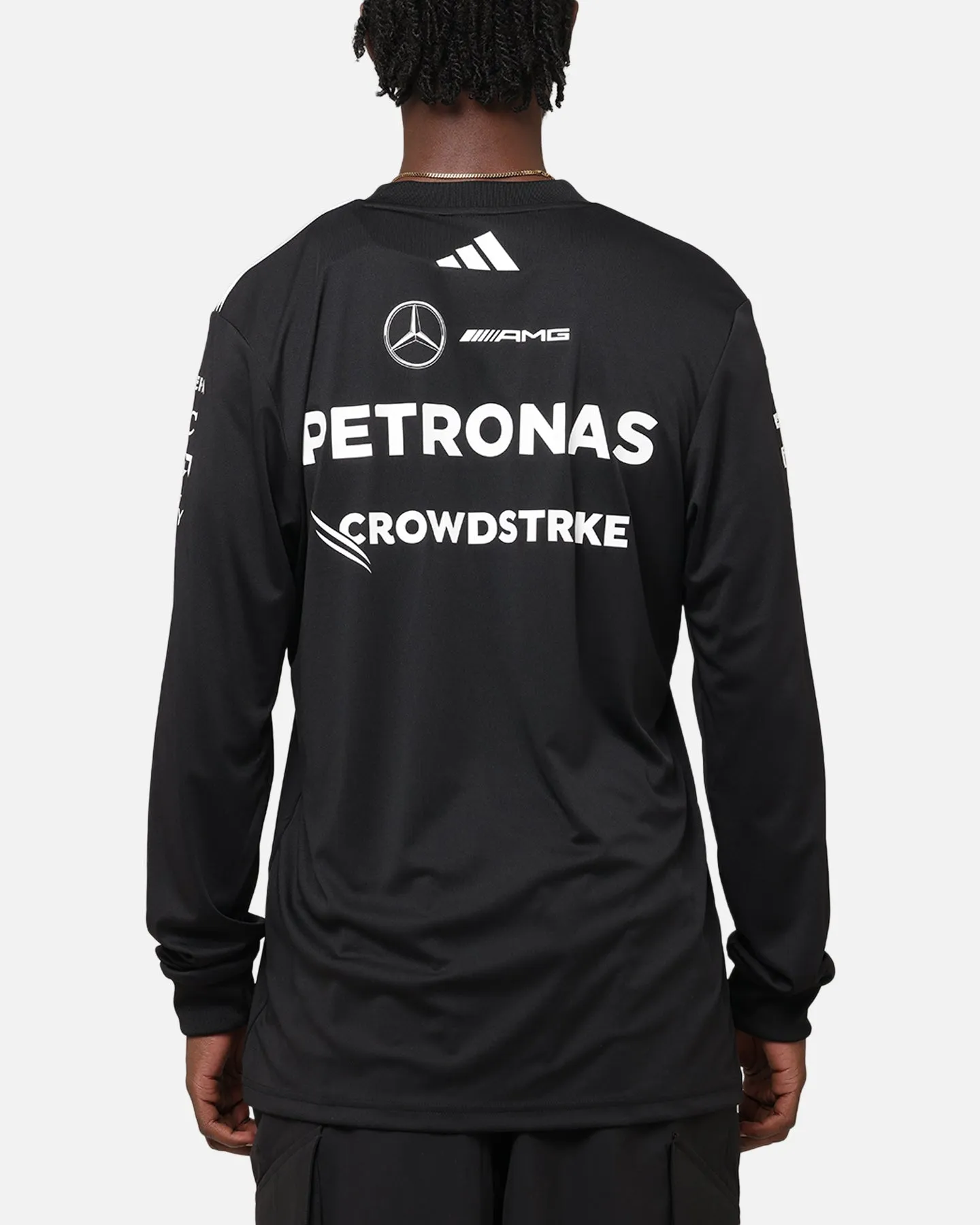 adidas x Mercedes-AMG PETRONAS Formula One F1 2025 Team Long Sleeve Driver T-Shirt Black