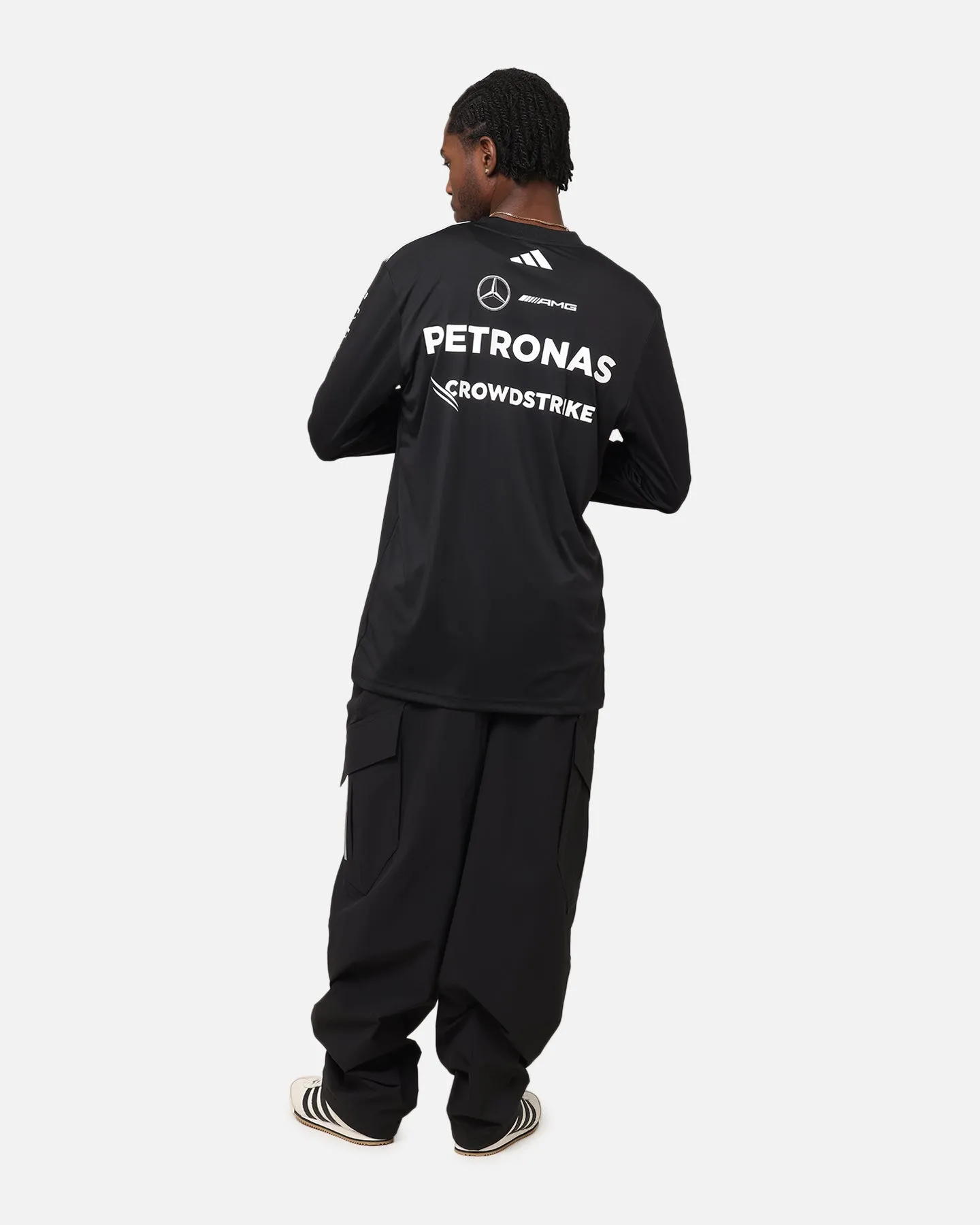 adidas x Mercedes-AMG PETRONAS Formula One F1 2025 Team Long Sleeve Driver T-Shirt Black