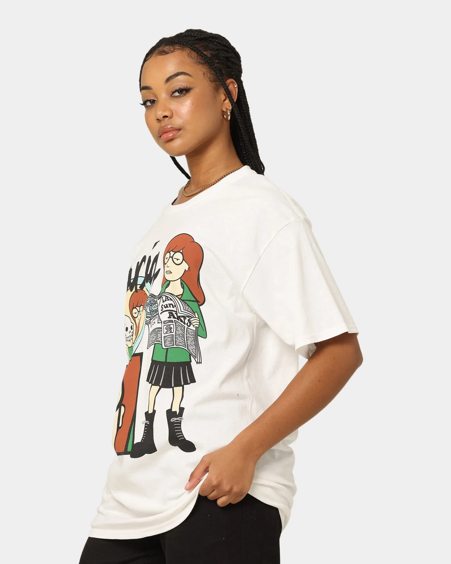 American Thrift X Daria Daria Premium Vintage T-Shirt White