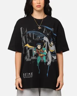 American Thrift X DC 1992 Batman And Robin Heavy T-Shirt Black