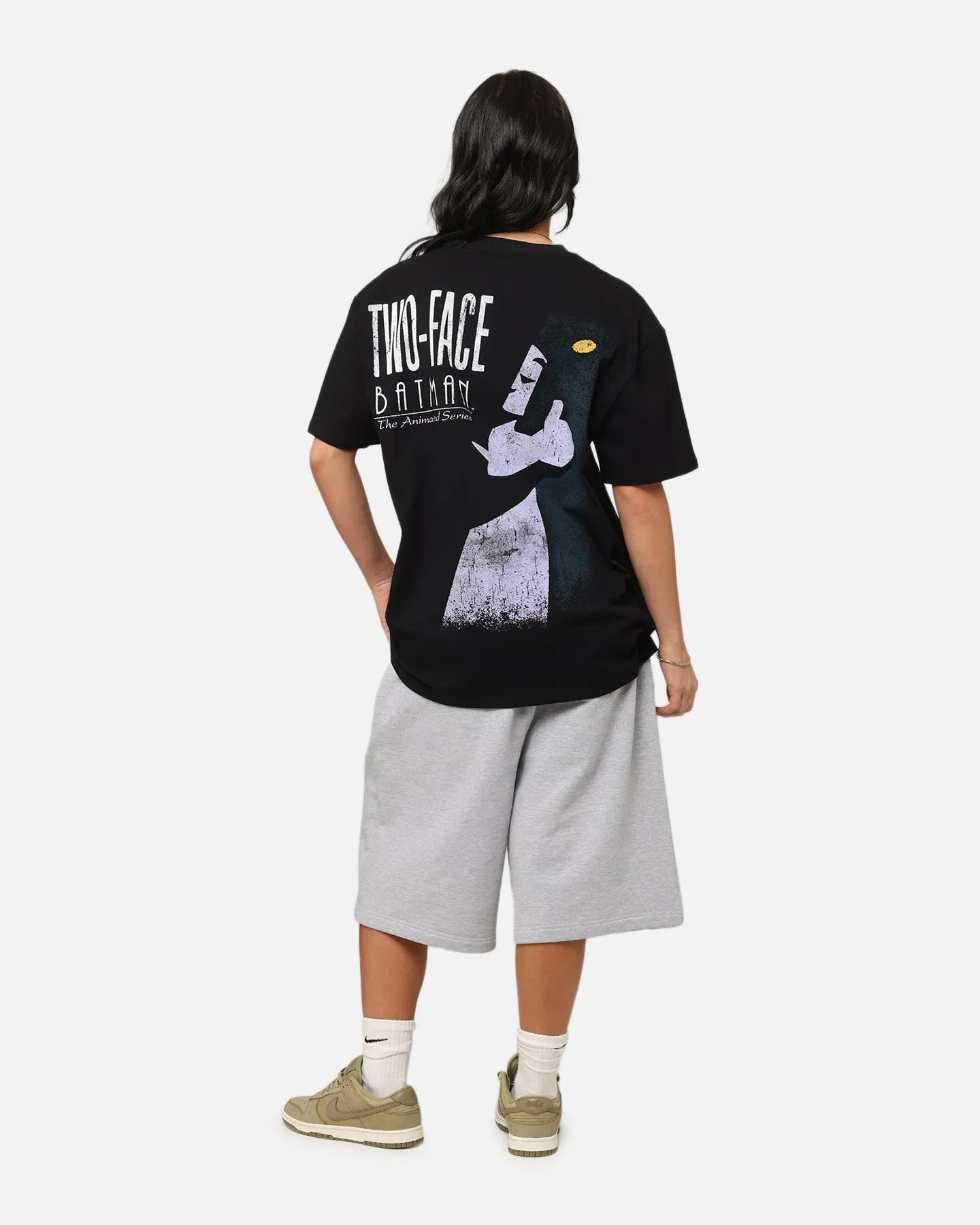 American Thrift X DC Batman Two Face Heavy T-Shirt Black