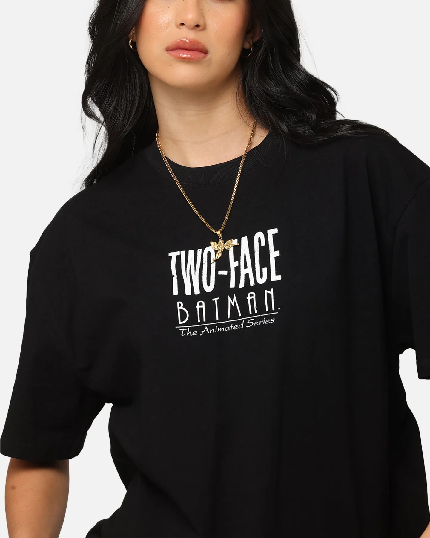 American Thrift X DC Batman Two Face Heavy T-Shirt Black