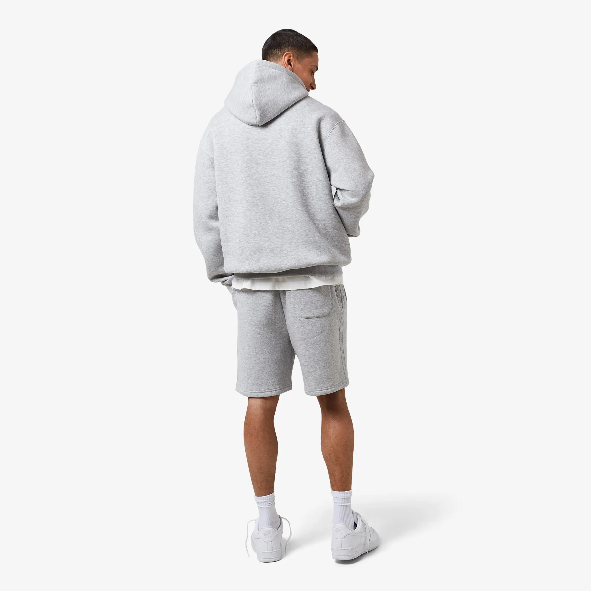 Box Fit Hoodie Twinset | Grey Marl