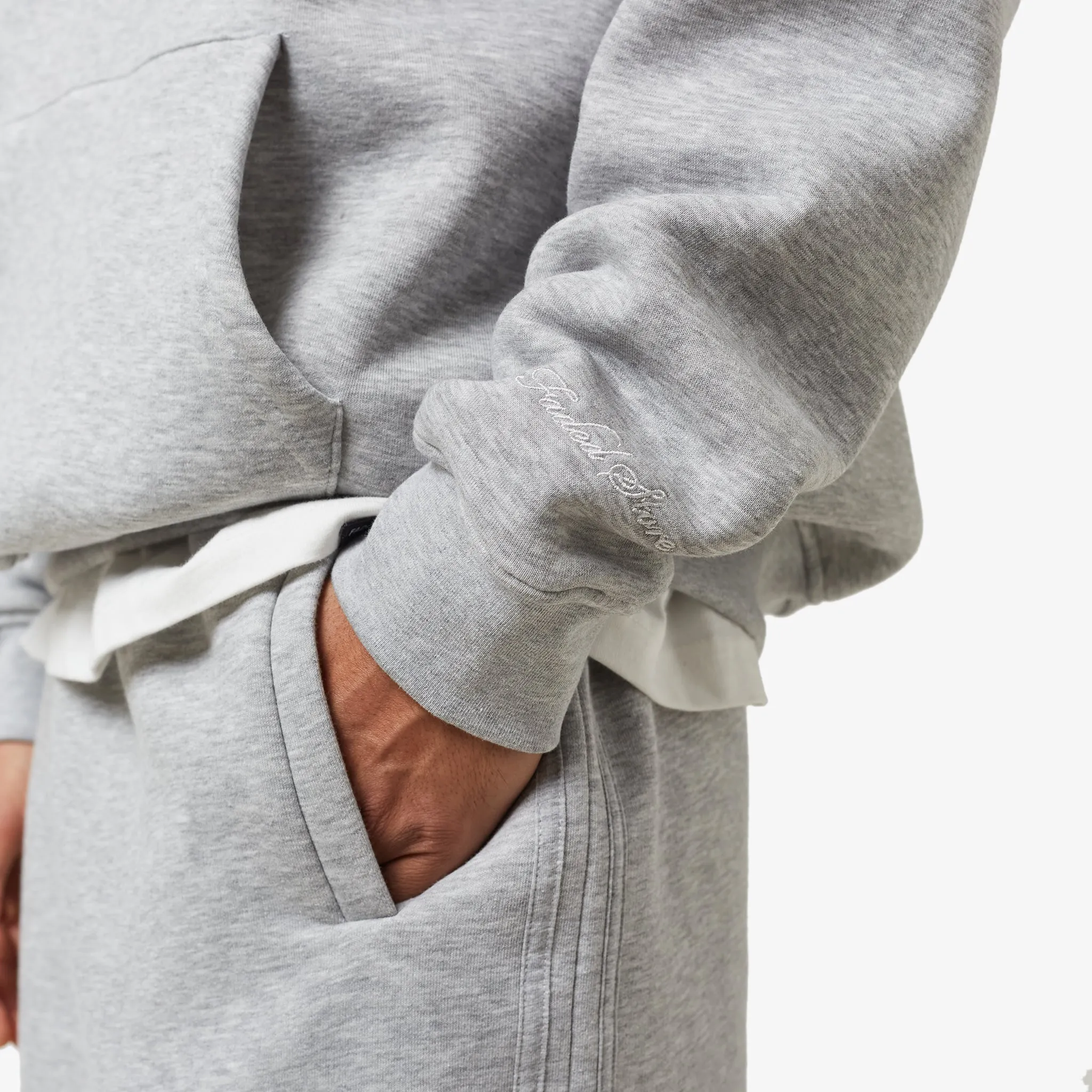 Box Fit Hoodie Twinset | Grey Marl