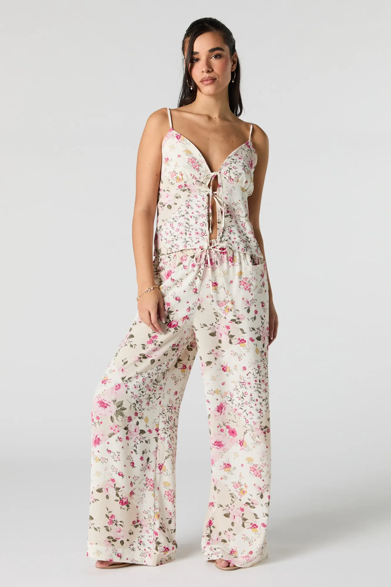 Camisole volantée avec attache