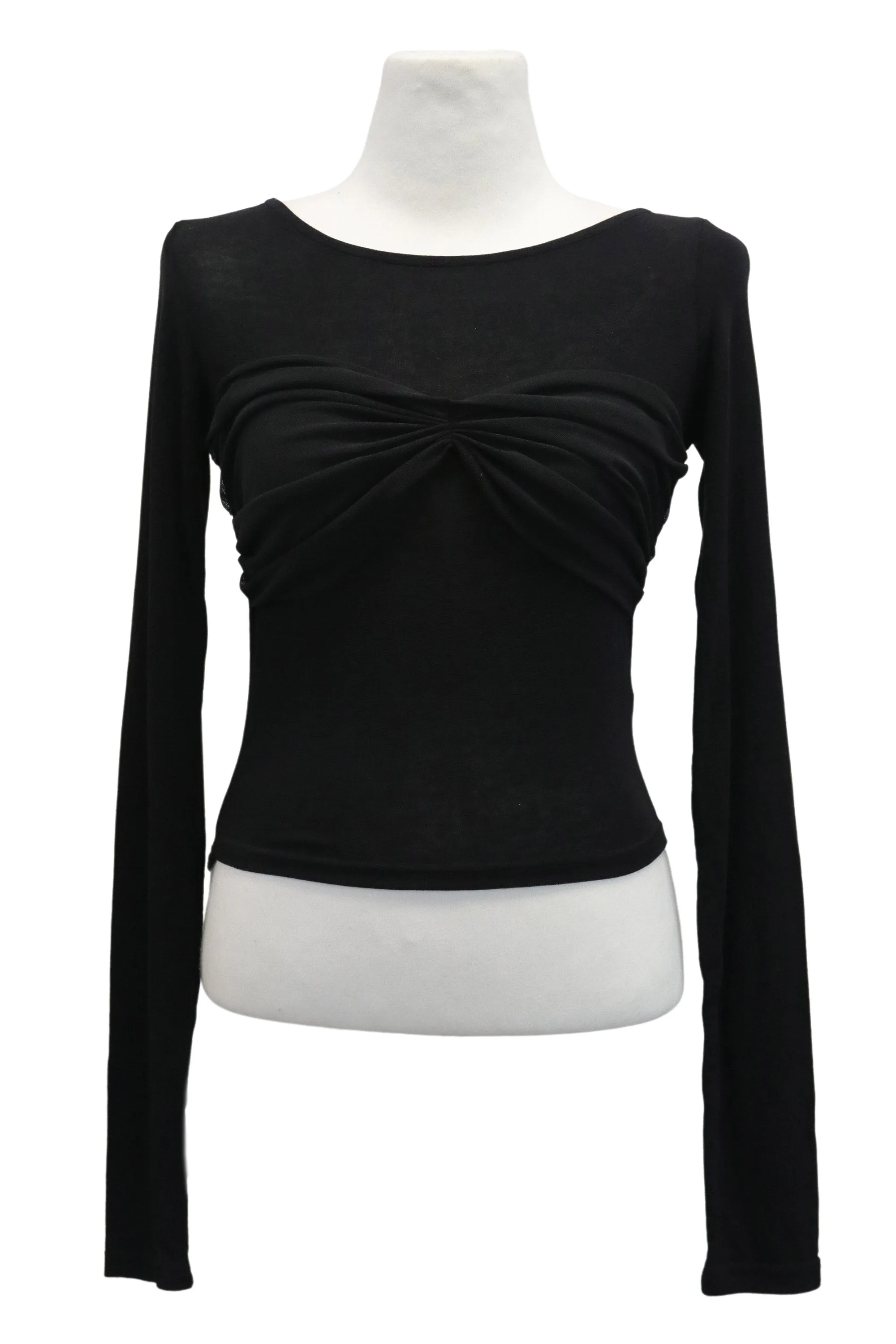 Chelsea Twist Front Sheer Top