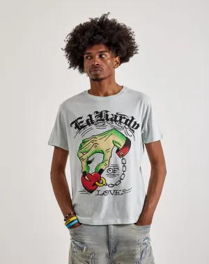 Ed Hardy  Heart Hand Short Sleeve Tee
