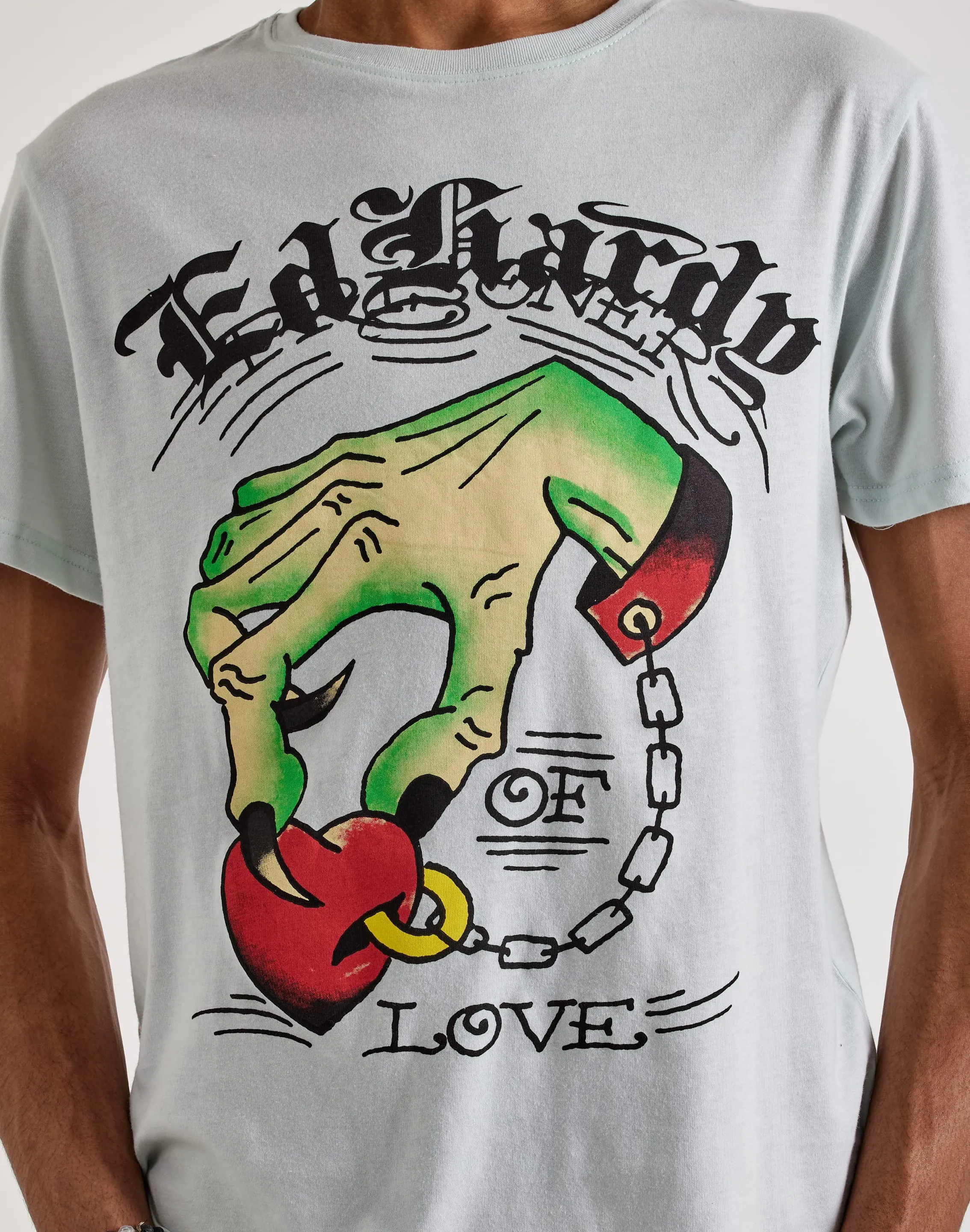 Ed Hardy  Heart Hand Short Sleeve Tee