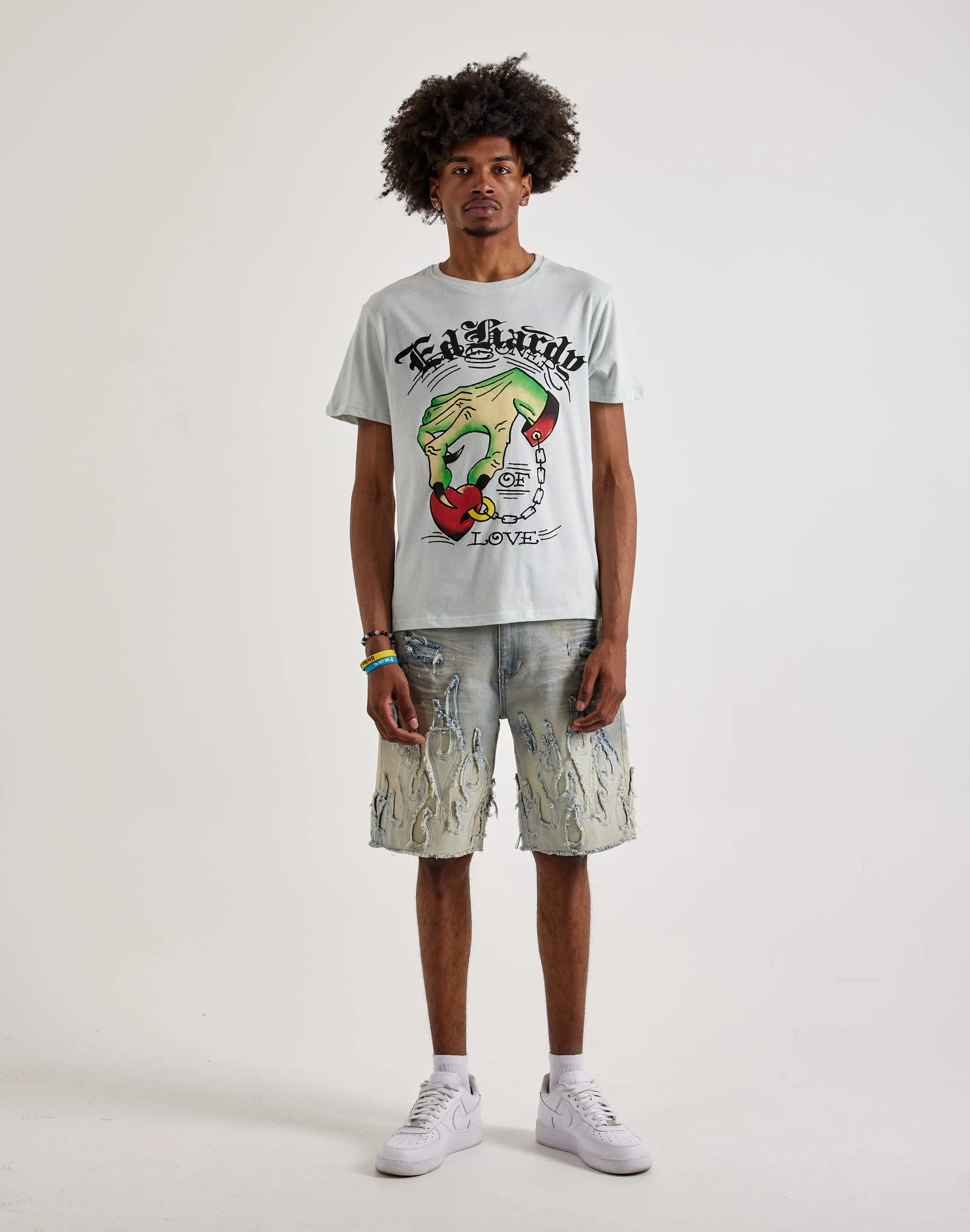 Ed Hardy  Heart Hand Short Sleeve Tee