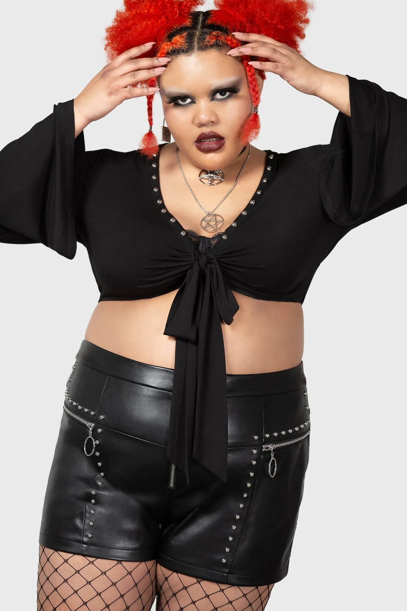 Elegy Front Tie Top - Resurrect