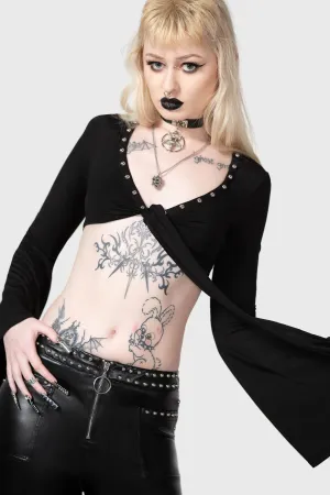 Elegy Front Tie Top - Resurrect
