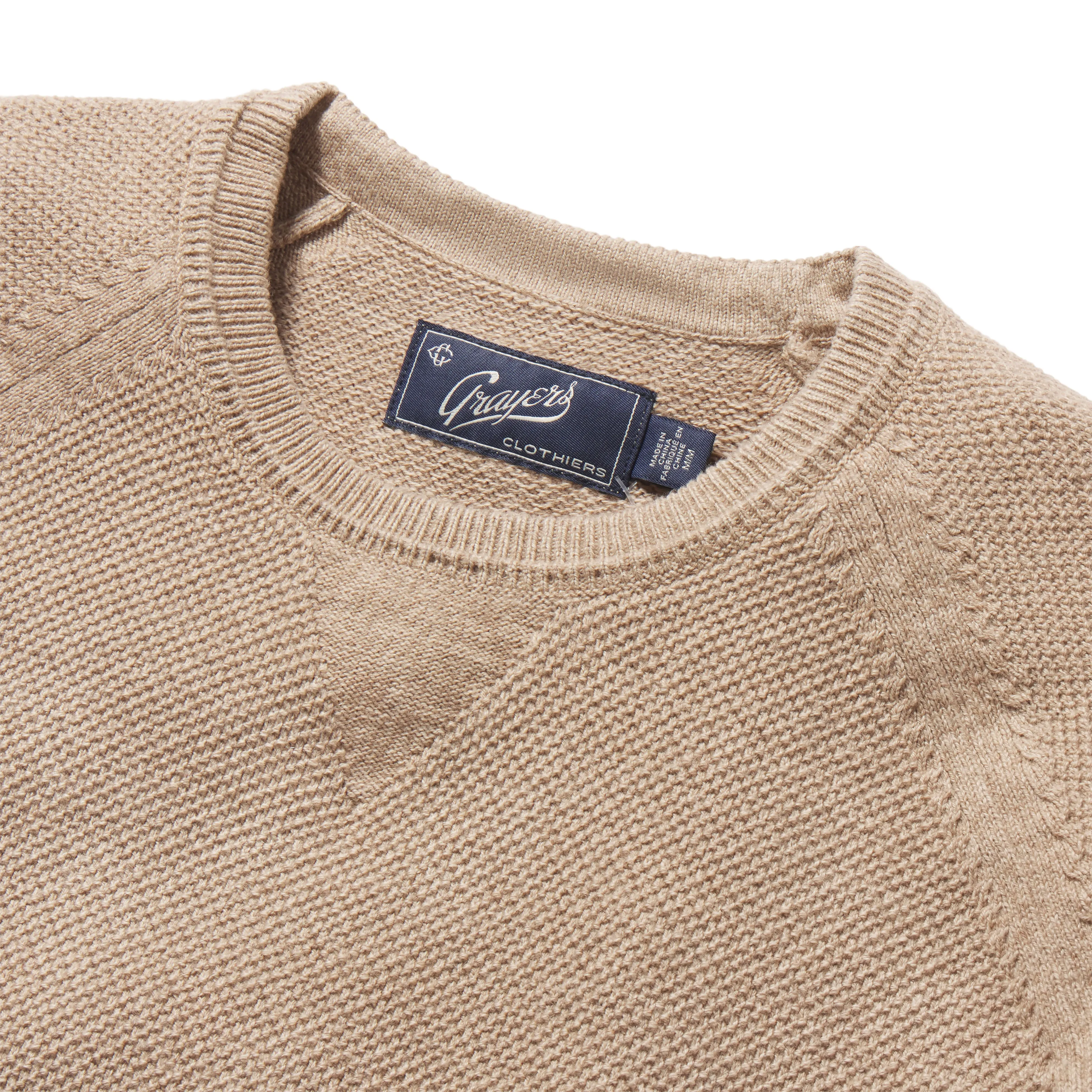Ernest Cotton Cashmere Crew - Oatmeal