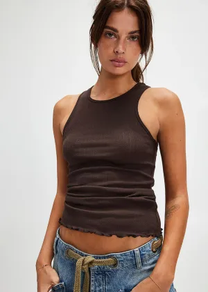 Fresh In Love Tank - Brown