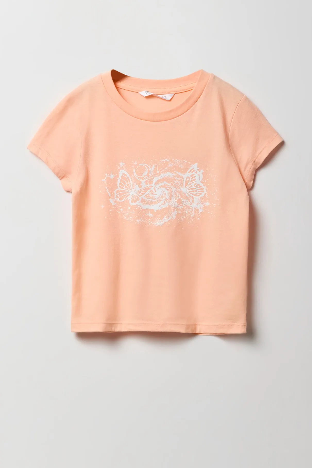 Girls Butterfly Graphic T-Shirt