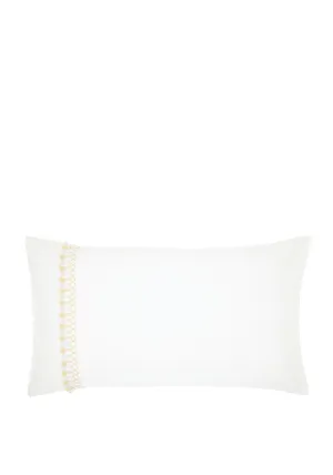 Harlequin Nirmala Tassel 180 Thread Count Pillowcase Pair, Pebble