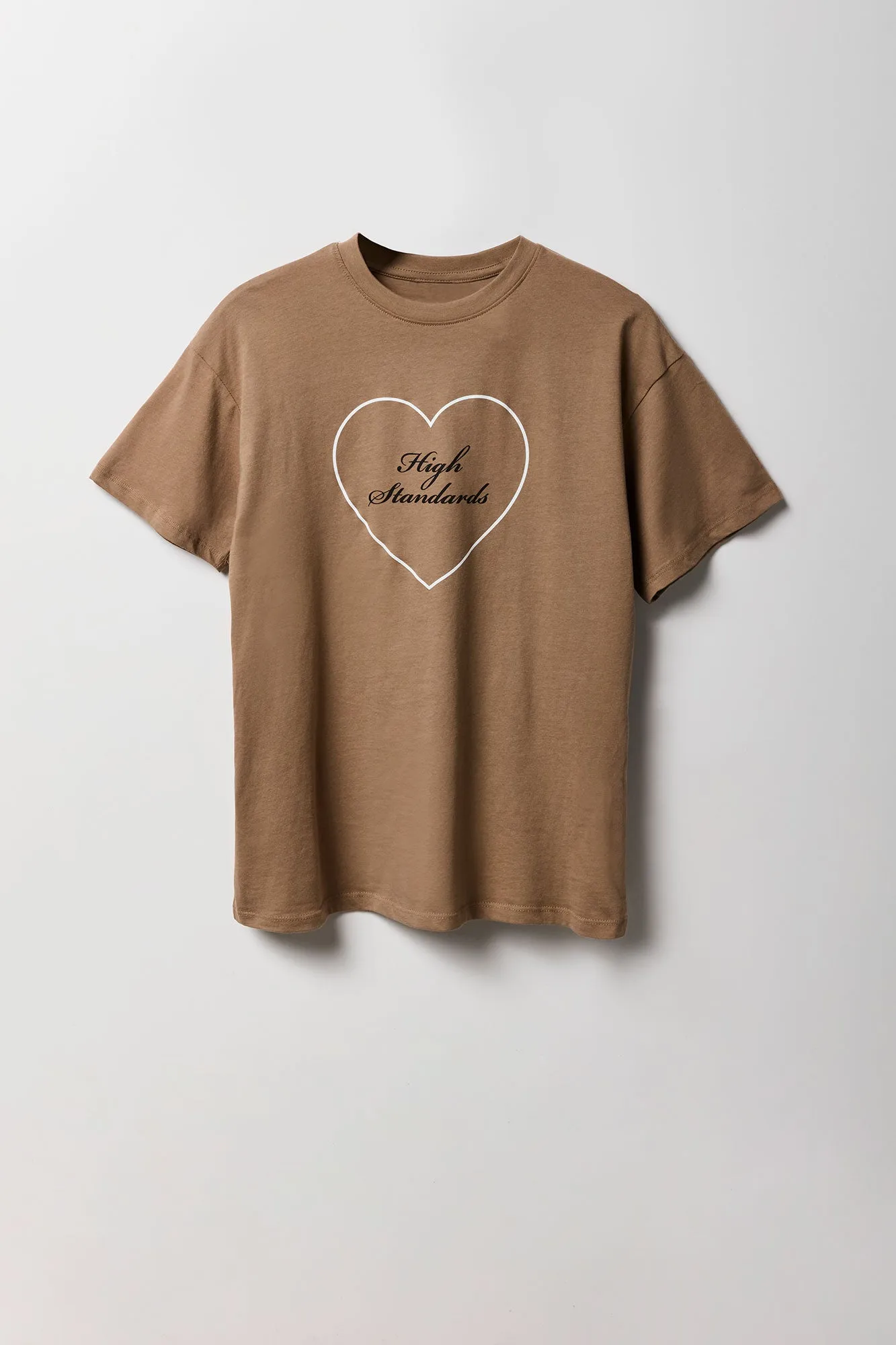 High Standards Graphic Boyfriend T-Shirt
