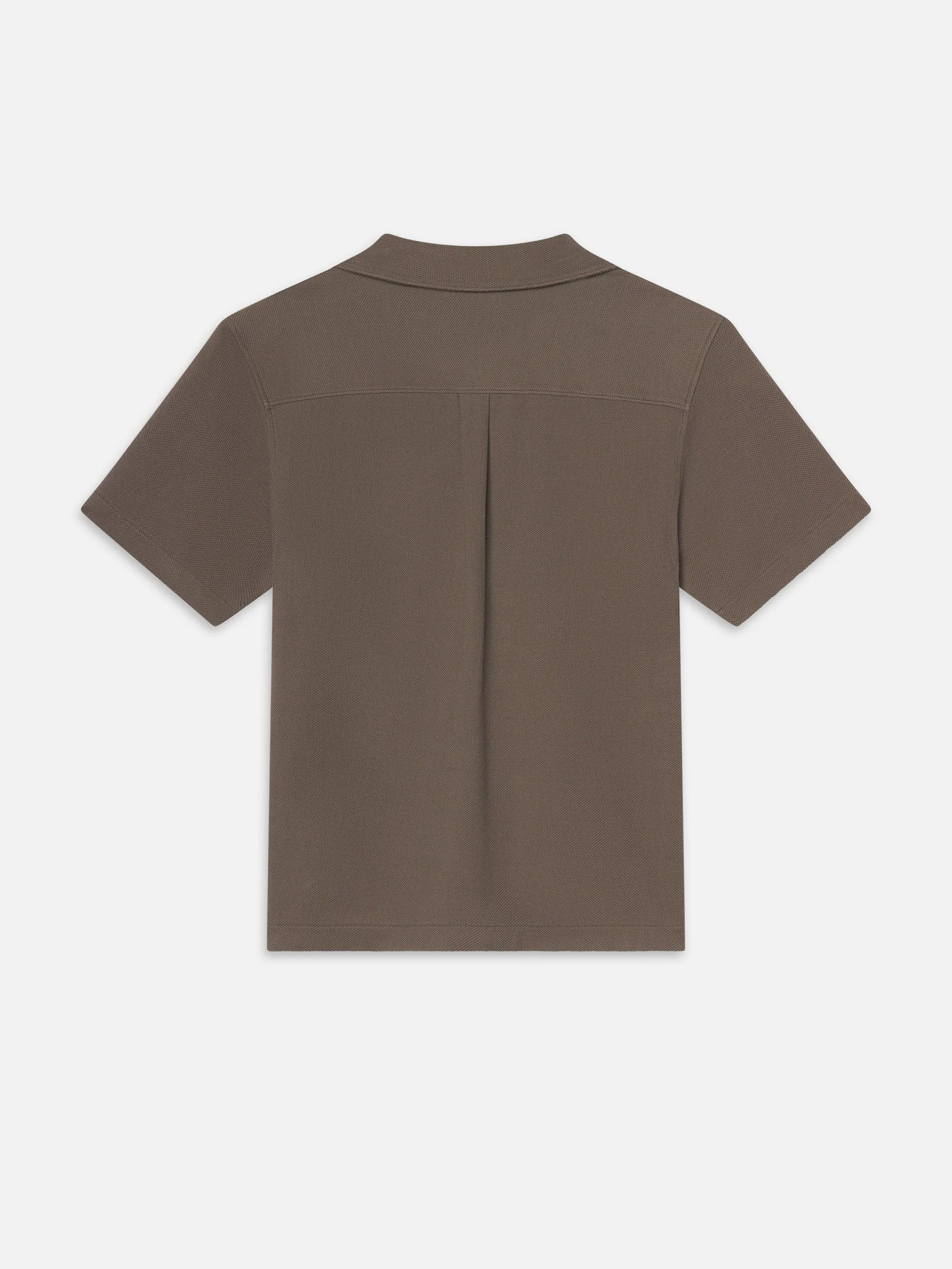 Jacquard Short Sleeve Relaxed Shirt -- Dark Sage