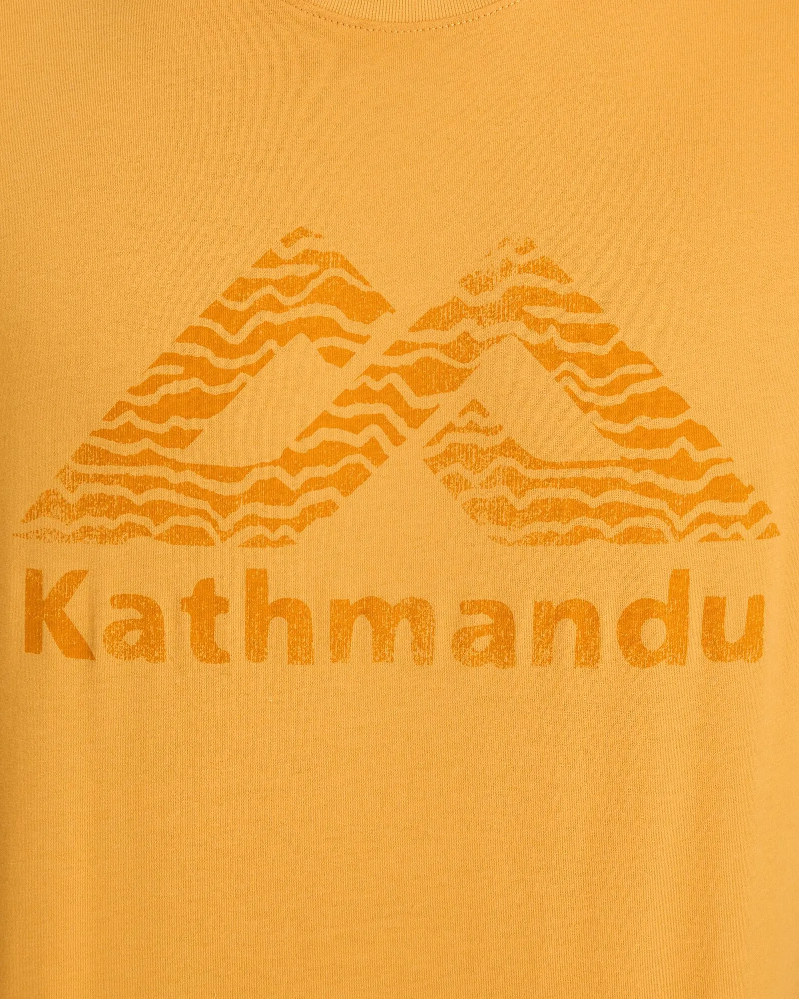 Kathmandu Logo Men's Short Sleeve T-shirt - Mustard Yellow