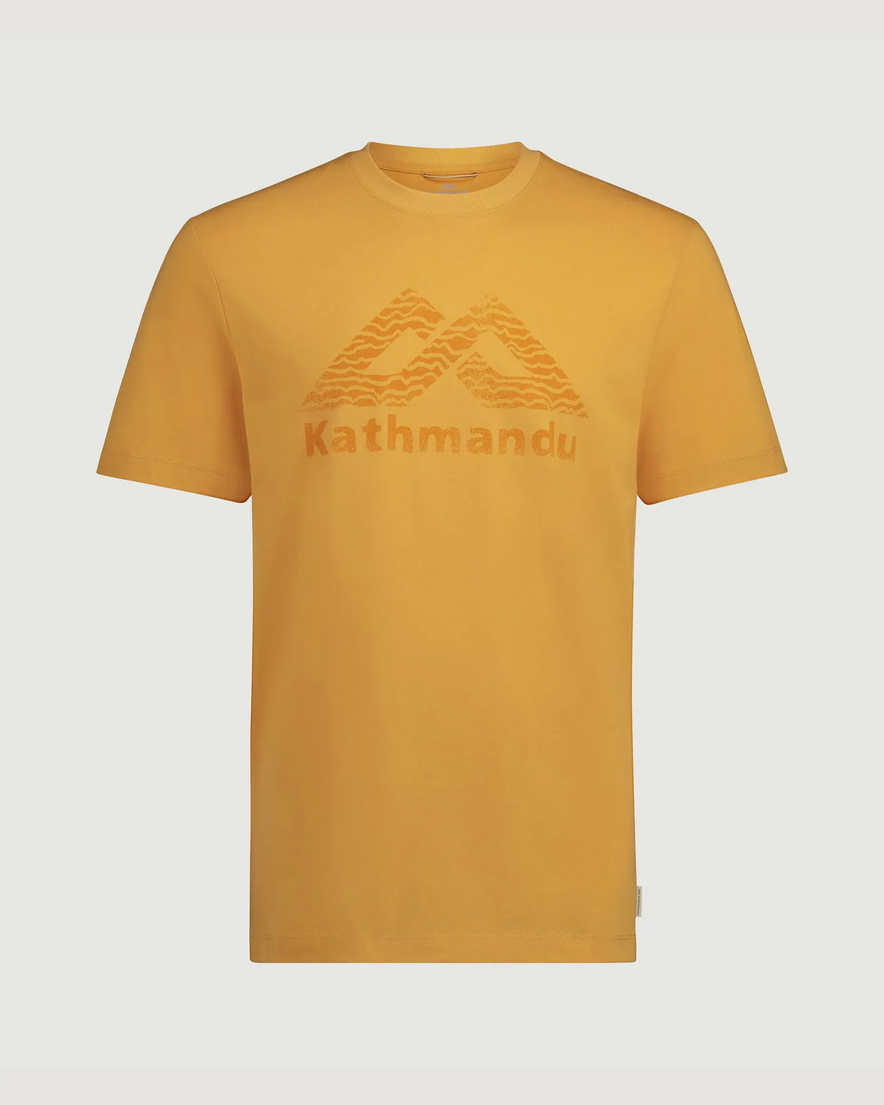 Kathmandu Logo Men's Short Sleeve T-shirt - Mustard Yellow