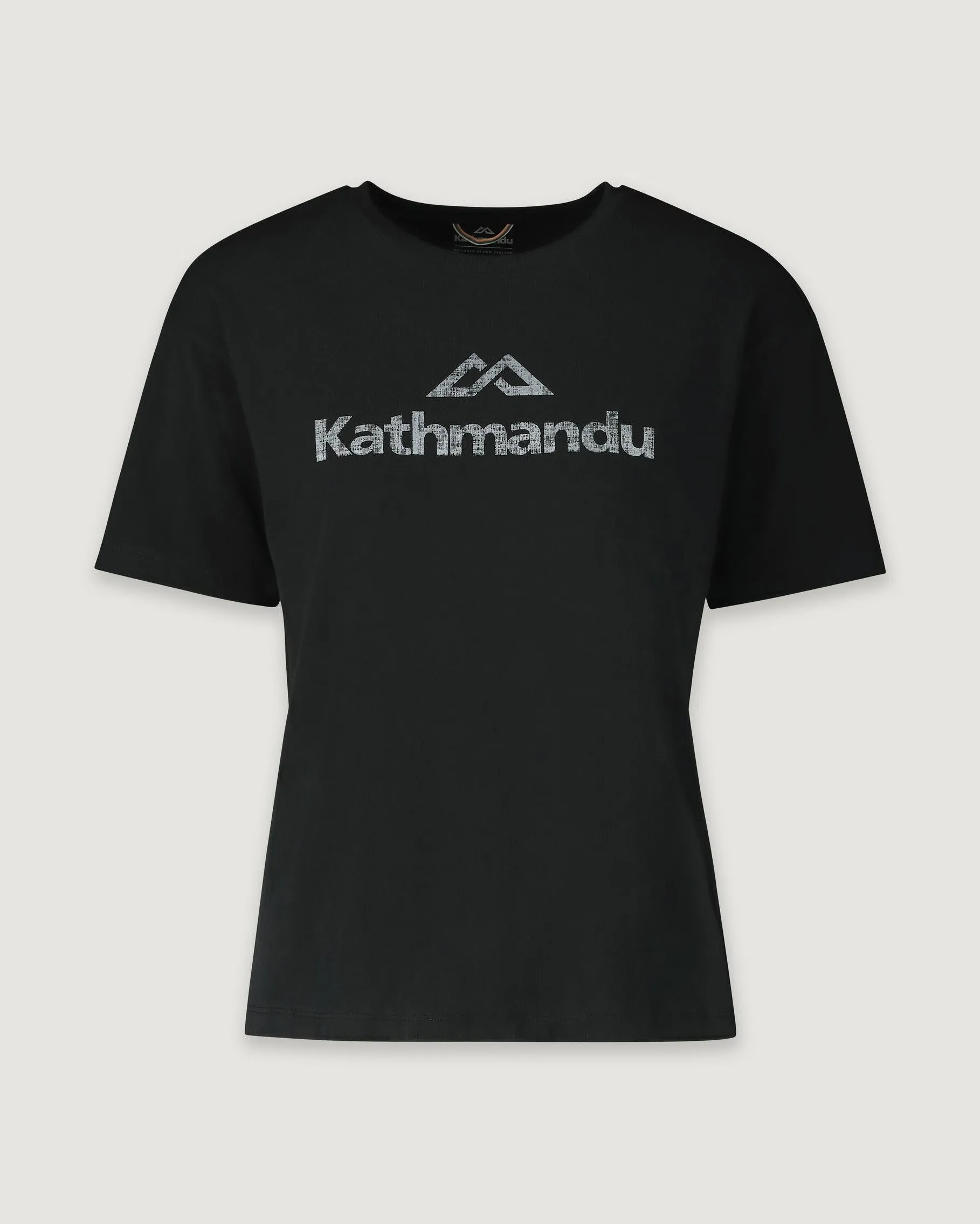 Kathmandu Logo Women's Short Sleeve T-shirt - Black Stingray