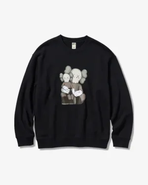 KAWS X UNIQLO 2023 COMPANION CREWNECK BLACK