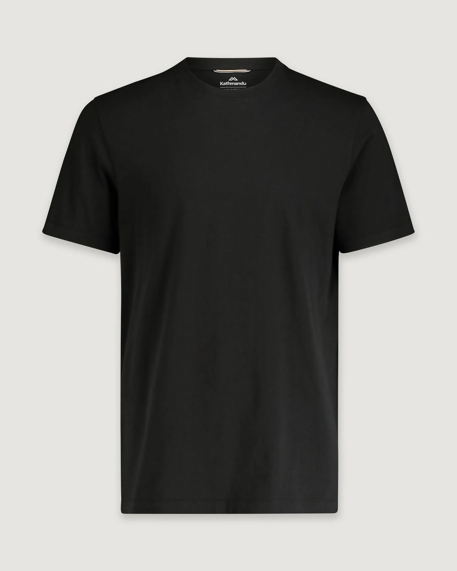 KMD Solid Men's Short Sleeve T-shirt - Black Stingray