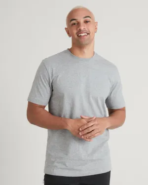 KMD Solid Men's Short Sleeve T-shirt - Light Grey Marle