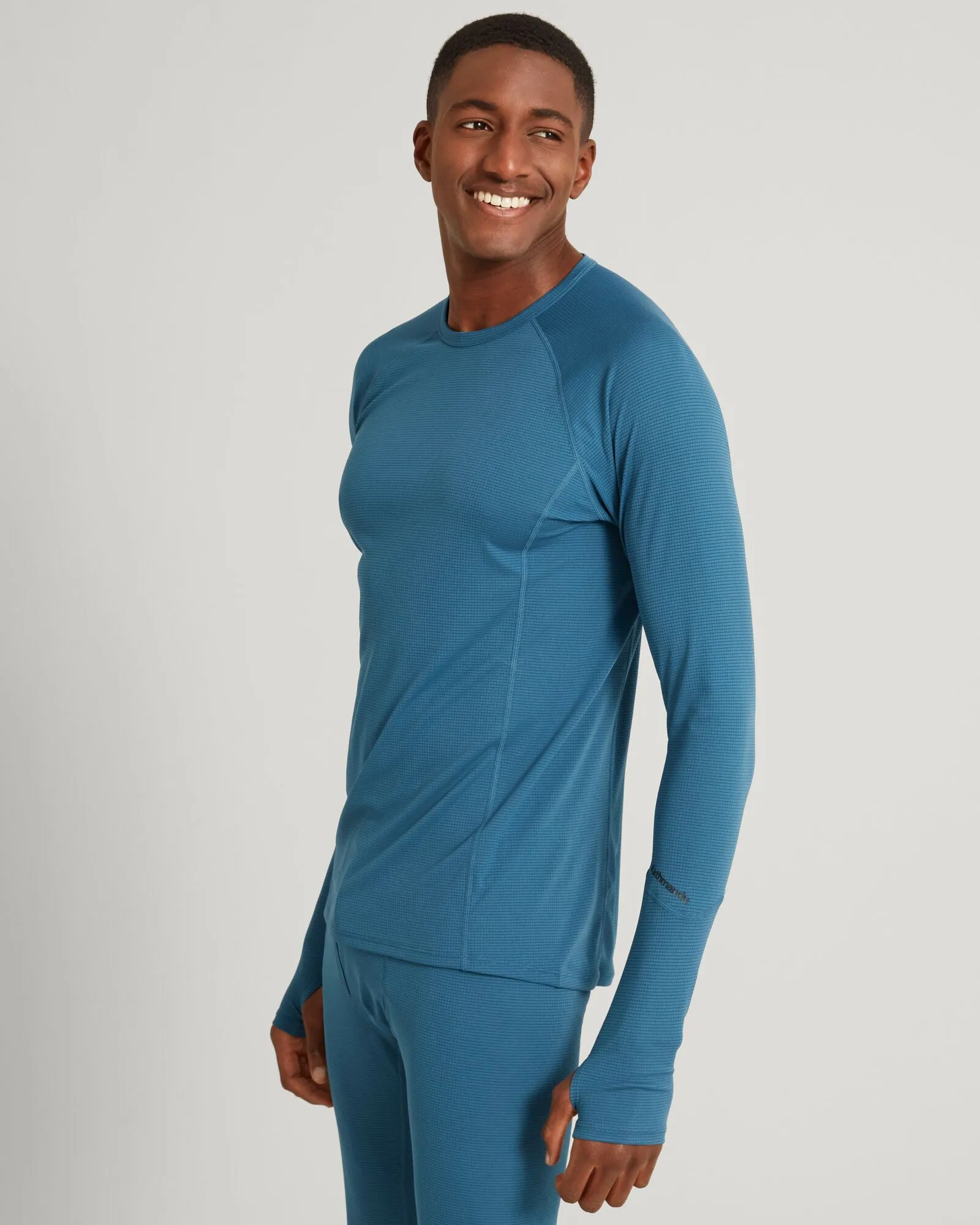 KMDAction Men's Long Sleeve Top - Steel Blue