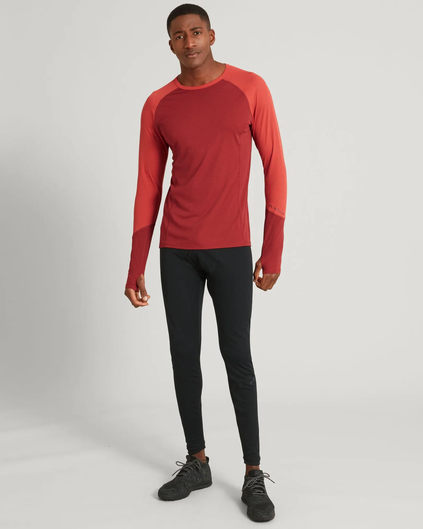 KMDAction Men's Long Sleeve Top - Warm Spice/Umber