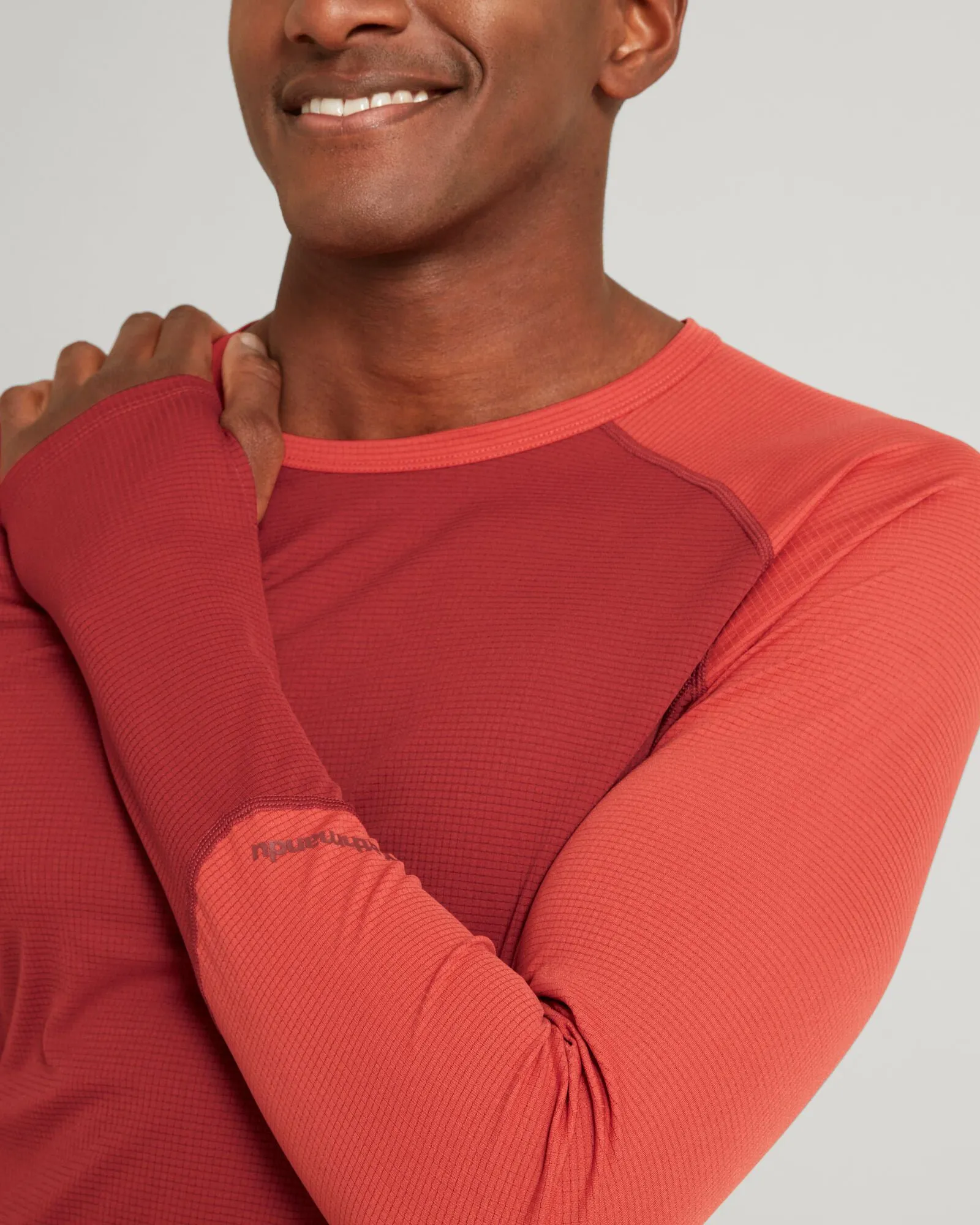 KMDAction Men's Long Sleeve Top - Warm Spice/Umber