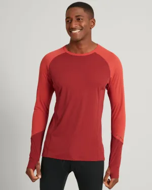 KMDAction Men's Long Sleeve Top - Warm Spice/Umber