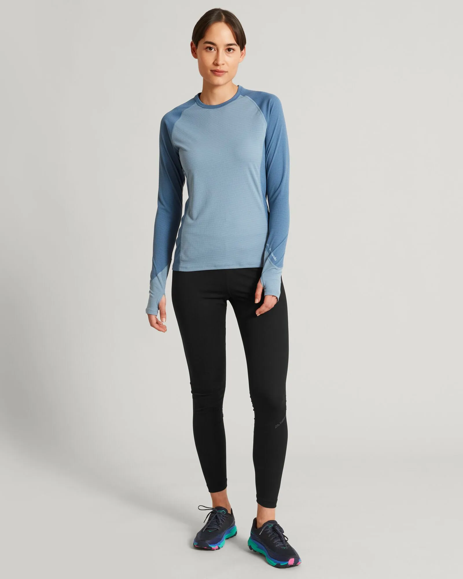 KMDAction Women's Long Sleeve Top - Moonlight/Bluehaze