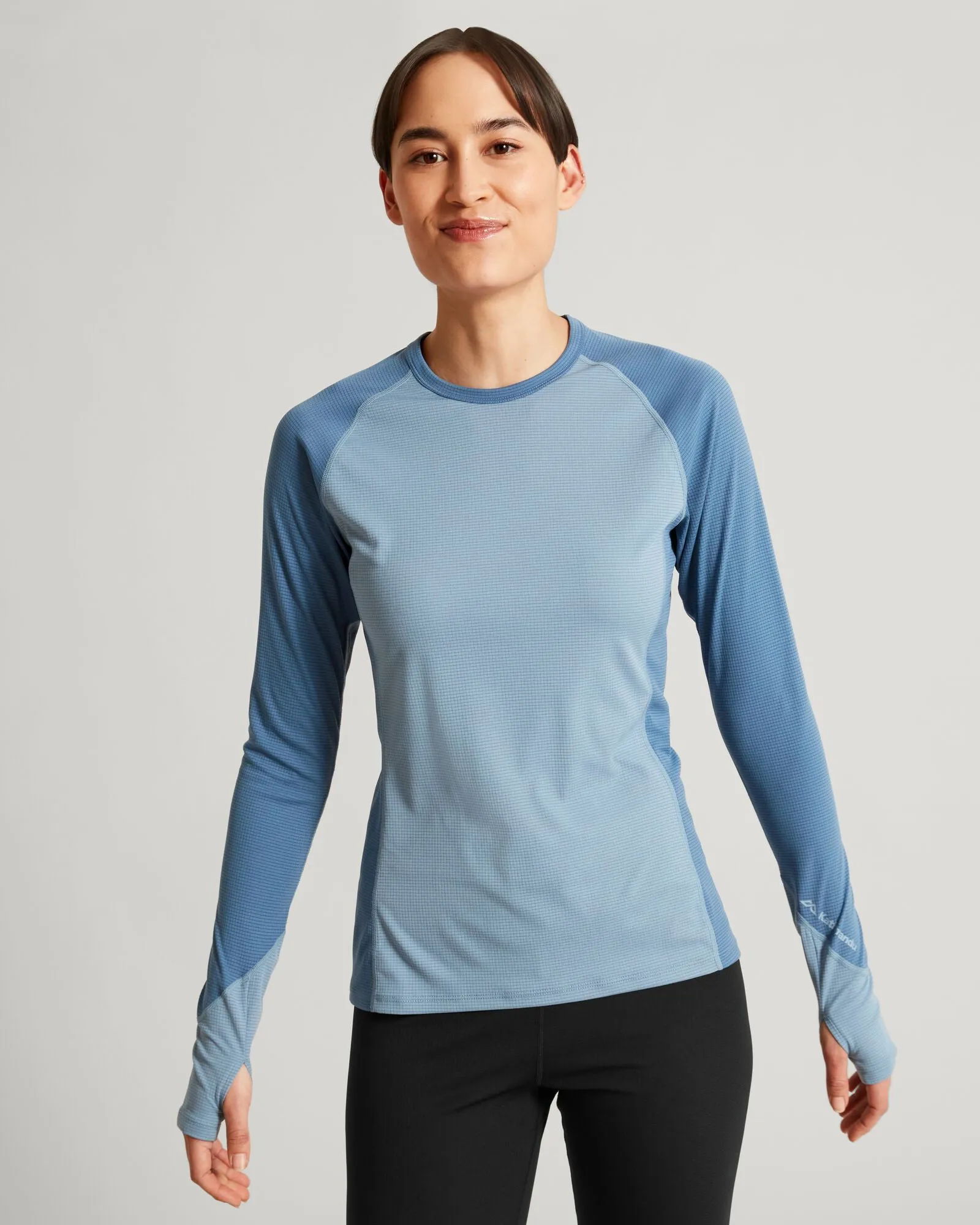 KMDAction Women's Long Sleeve Top - Moonlight/Bluehaze