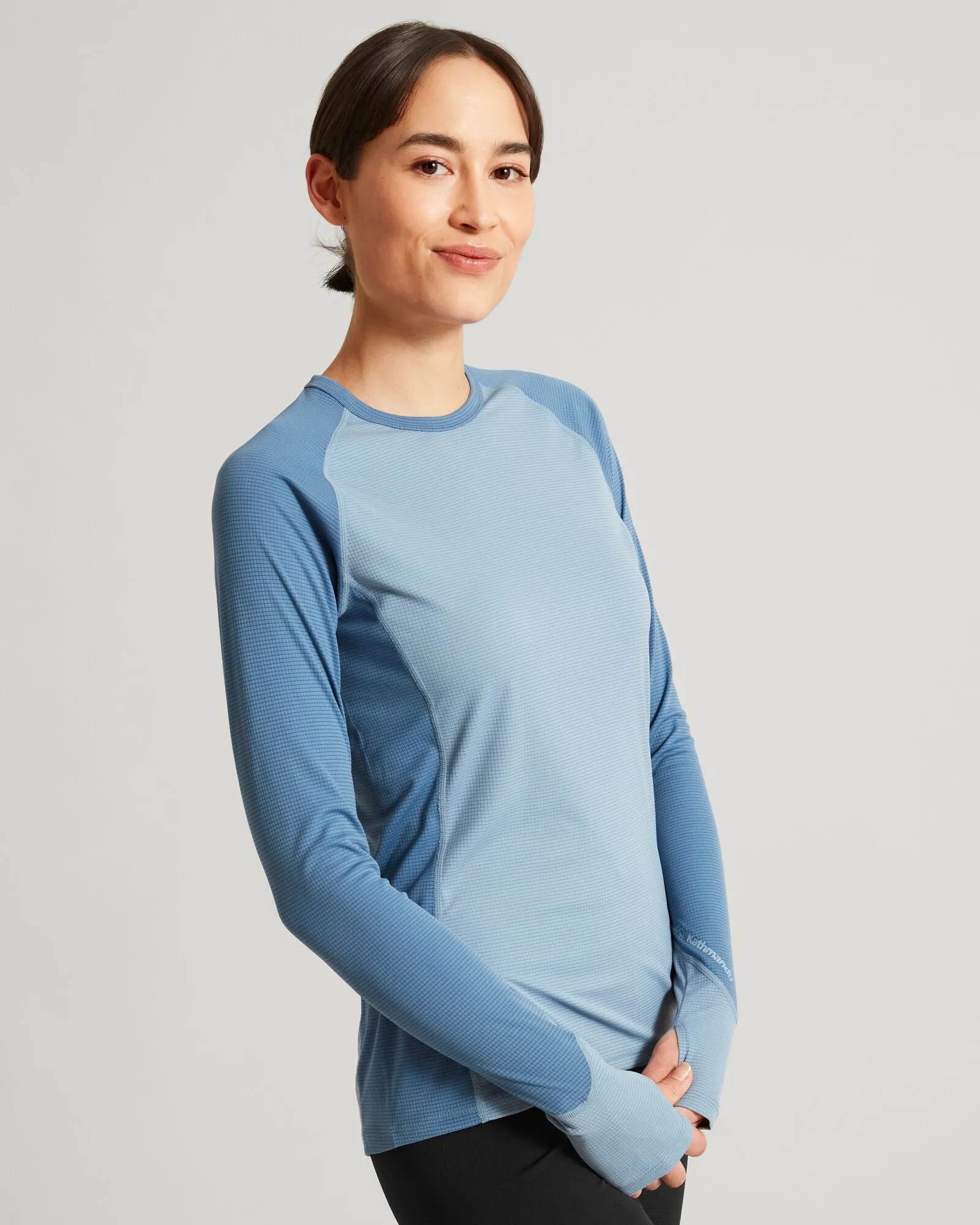 KMDAction Women's Long Sleeve Top - Moonlight/Bluehaze
