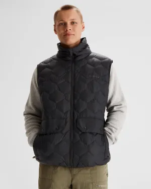 Men's Any Time Down Vest - Black Stingray