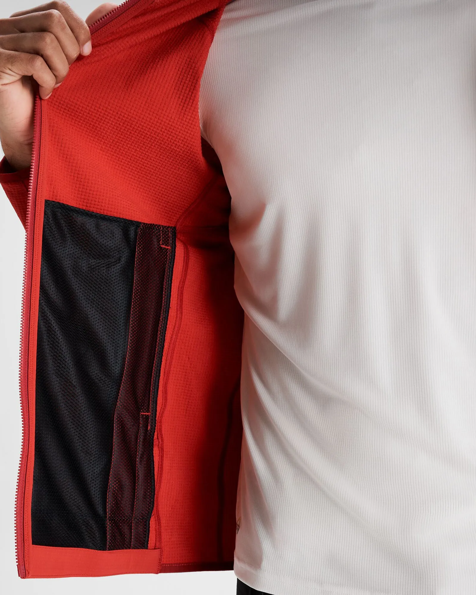 Men's Aysen Hooded Fleece Jacket - Spicy Chilli Pepper