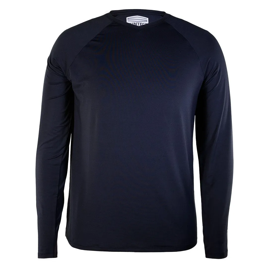 Men's Bosun V-Neck Long Sleeve Tee | Jet Black